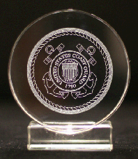 3D Crystal Coast Guard Seal